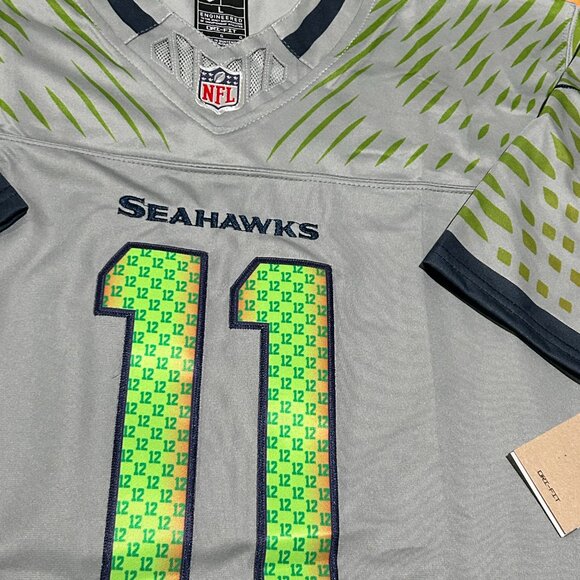 Men's Jaxon Smith-Njigba #11 Seattle Seahawks Stitched Alternate Jersey Large - Picture 8 of 8